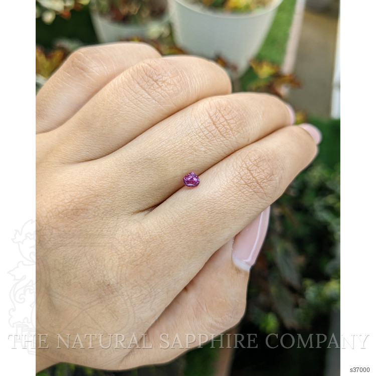 0.44 Ct. Pinkish Purple Sapphire from Ceylon (Sri Lanka)