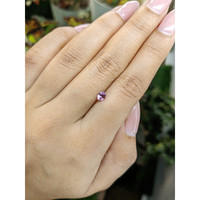 0.47 Ct. Purplish Pink Sapphire from Ceylon (Sri Lanka) Life Style
