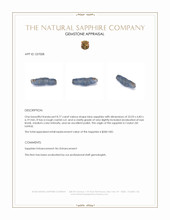 8.77 Ct. Blue Sapphire Crystal from Ceylon (Sri Lanka) Appraisal