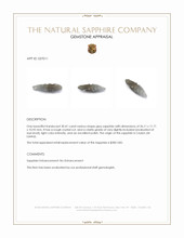 30.41 Ct. Grey Sapphire Crystal from Ceylon (Sri Lanka) Appraisal