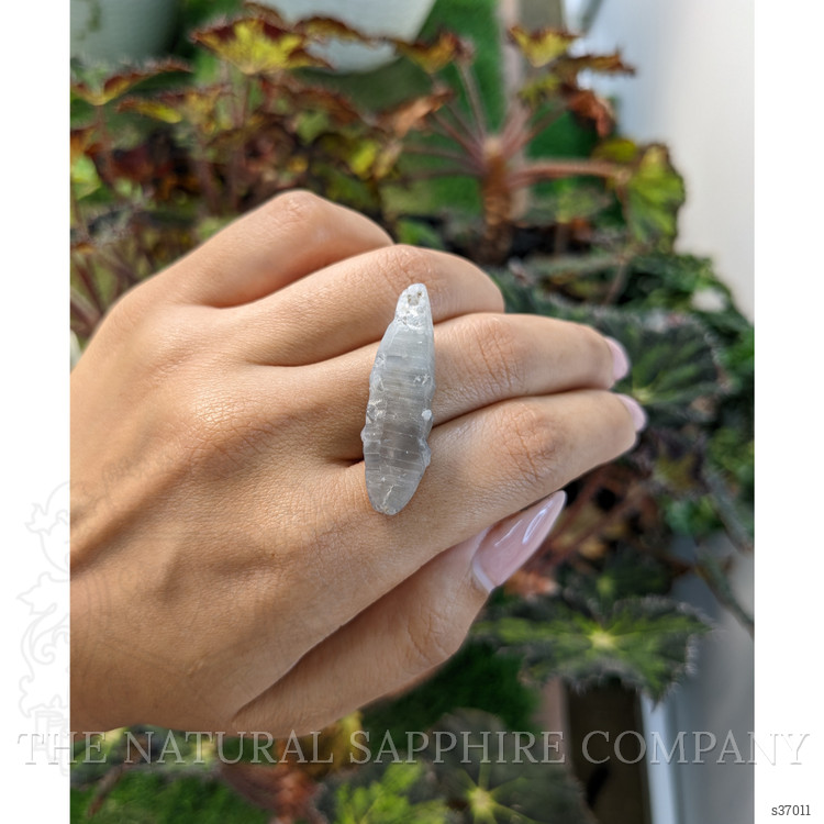 30.41 Ct. Grey Sapphire Crystal from Ceylon (Sri Lanka)