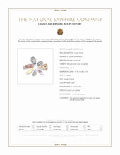 26.14 Ct. Multi Color Sapphire Crystal from Ceylon (Sri Lanka) Scan Report