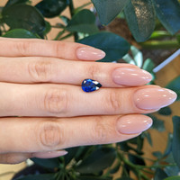 3.10 Ct. Blue Sapphire from Ceylon (Sri Lanka) Life Style