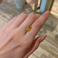 6.57 Ct. Yellow Sapphire from Ceylon (Sri Lanka) Life Style