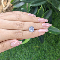 3.54 Ct. Bluish Purple Star Sapphire from Ceylon (Sri Lanka) Life Style