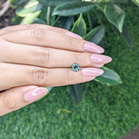 1.04 Ct. Bluish Green Sapphire from Africa Life Style