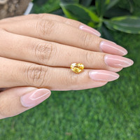 1.52 Ct. Orangish Yellow Sapphire from Africa Life Style