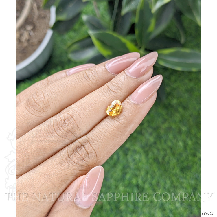 1.52 Ct. Orangish Yellow Sapphire from Africa