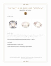 2.60 Ct. Peach Sapphire from Africa Appraisal