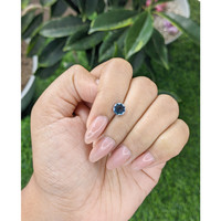 1.03 Ct. Greenish Blue Sapphire from Africa Life Style