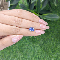 2.06 Ct. Blue Sapphire from Africa Life Style