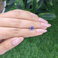 1.02 Ct. Purplish Blue Sapphire from Africa Life Style