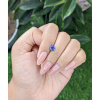 1.02 Ct. Purplish Blue Sapphire from Africa Life Style