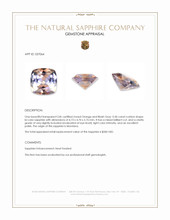 0.50 Ct. Bi Color Sapphire from Montana Appraisal