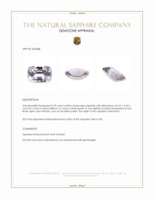 0.69 Ct. Grey Sapphire from Montana Appraisal