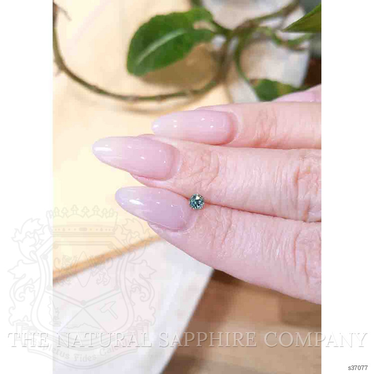0.27 Ct. Bluish Green Sapphire from Montana