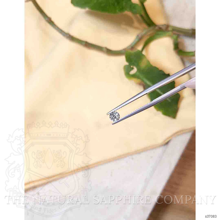 0.41 Ct. White Sapphire from Montana