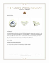 0.42 Ct. Yellowish Green Sapphire from Montana Appraisal