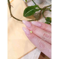 0.42 Ct. Yellowish Green Sapphire from Montana Life Style