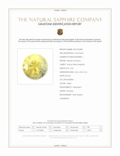 0.42 Ct. Yellow Sapphire from Montana Scan Report