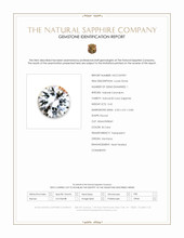 0.42 Ct. Bi Color Sapphire from Montana Scan Report