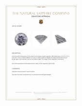 0.45 Ct. Purple Sapphire from Montana Appraisal