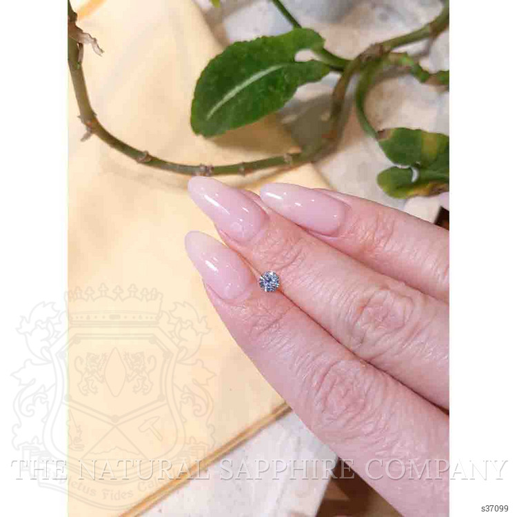 0.45 Ct. Greyish Blue Sapphire from Montana