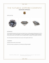 0.30 Ct. Bi Color / Parti Sapphire from Montana Appraisal