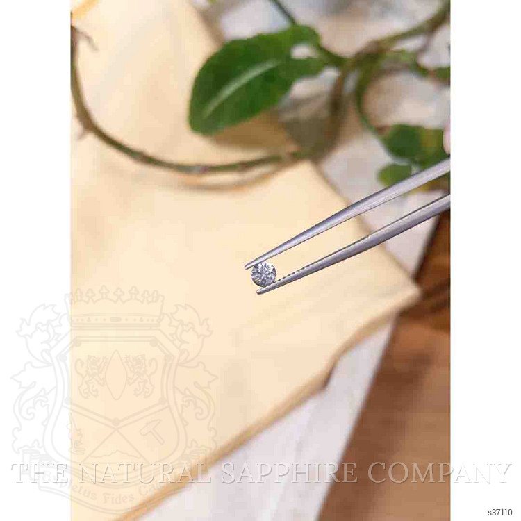 0.35 Ct. White Sapphire from Montana