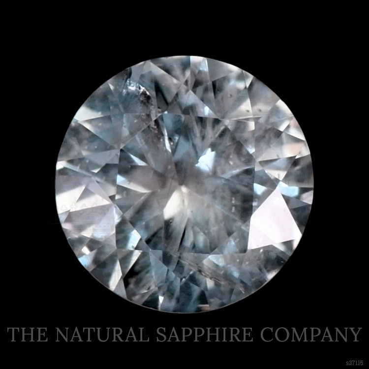 0.39 Ct. White Sapphire from Montana