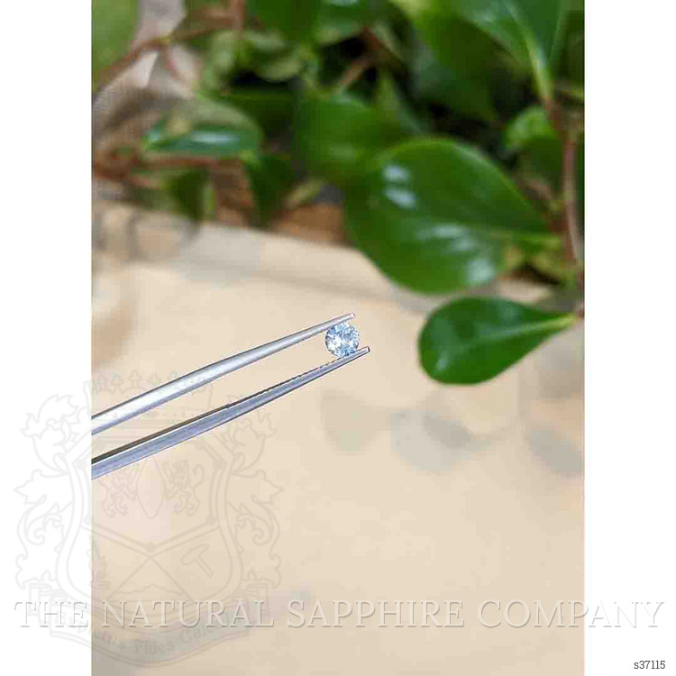 0.39 Ct. White Sapphire from Montana