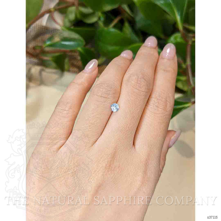 0.39 Ct. White Sapphire from Montana