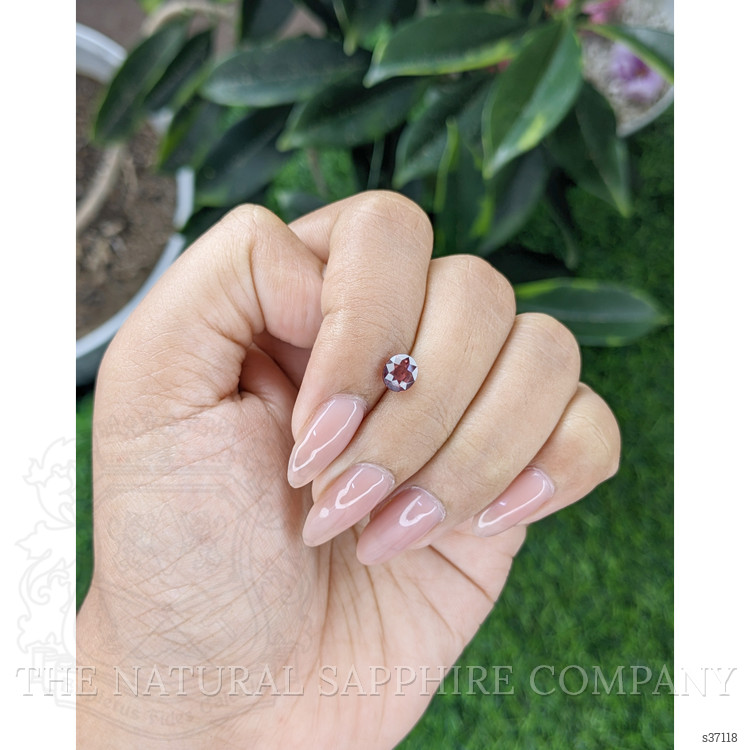 1.08 Ct. Pinkish Brown Sapphire from Tanzania