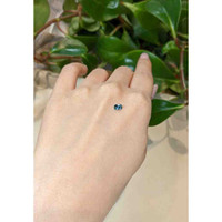0.41 Ct. Bluish Green Sapphire from Ceylon (Sri Lanka) Life Style