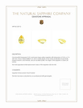 2.02 Ct. Yellow Sapphire from Ceylon (Sri Lanka) Appraisal