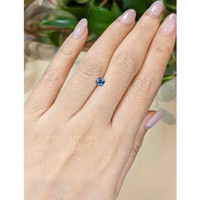 0.43 Ct. Greyish Blue Sapphire from Montana Life Style
