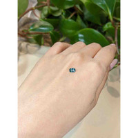 0.48 Ct. Bluish Green Sapphire from Montana Life Style