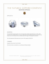 0.30 Ct. Blue Sapphire from Montana Appraisal