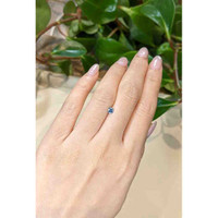 0.28 Ct. Greenish Blue Sapphire from Montana Life Style