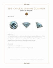 0.28 Ct. Bluish Green Sapphire from Montana Appraisal