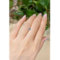 0.28 Ct. Bluish Green Sapphire from Montana Life Style