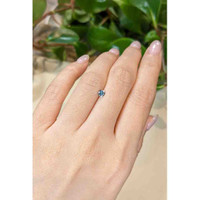 0.28 Ct. Bluish Green Sapphire from Montana Life Style