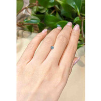 0.28 Ct. Greenish Blue Sapphire from Montana Life Style