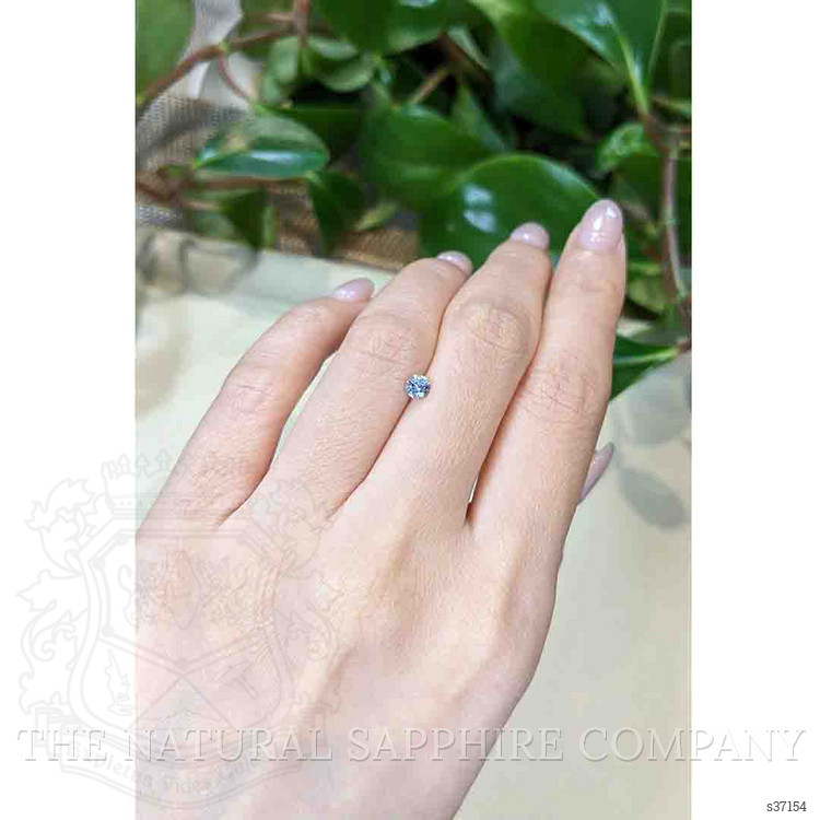 0.32 Ct. Bluish Grey Sapphire from Montana