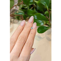 0.32 Ct. Bluish Green Sapphire from Montana Life Style