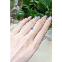 0.33 Ct. Greenish Blue Sapphire from Montana Life Style