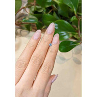 0.33 Ct. Greyish Blue Sapphire from Montana Life Style
