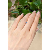 0.33 Ct. Greenish Blue Sapphire from Montana Life Style