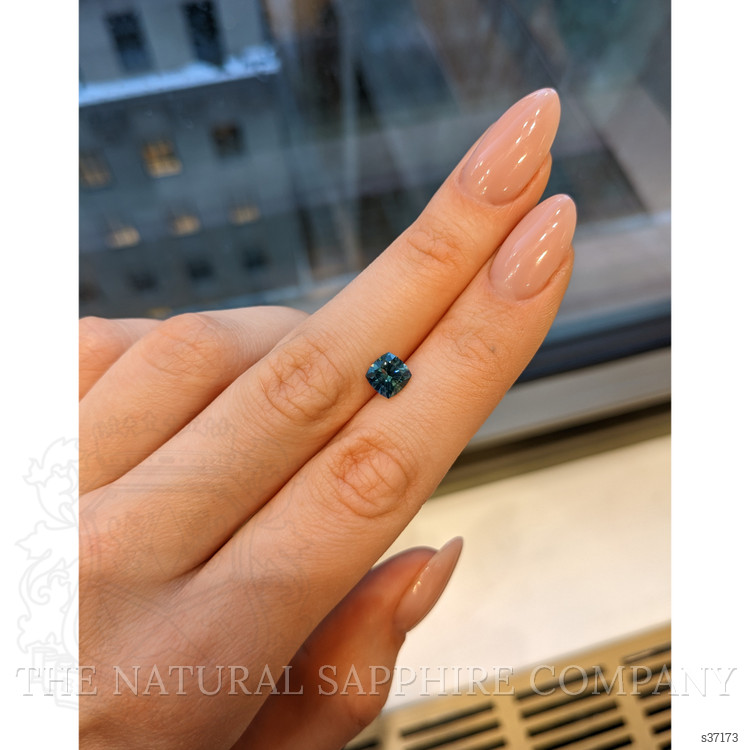 1.72 Ct. Bluish Green Sapphire from Montana
