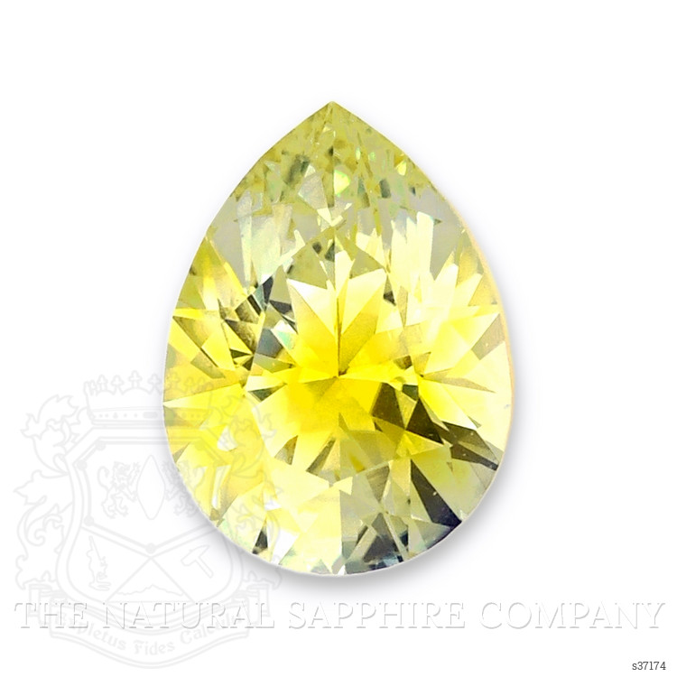 0.91 Ct. Greenish Yellow Sapphire from Montana